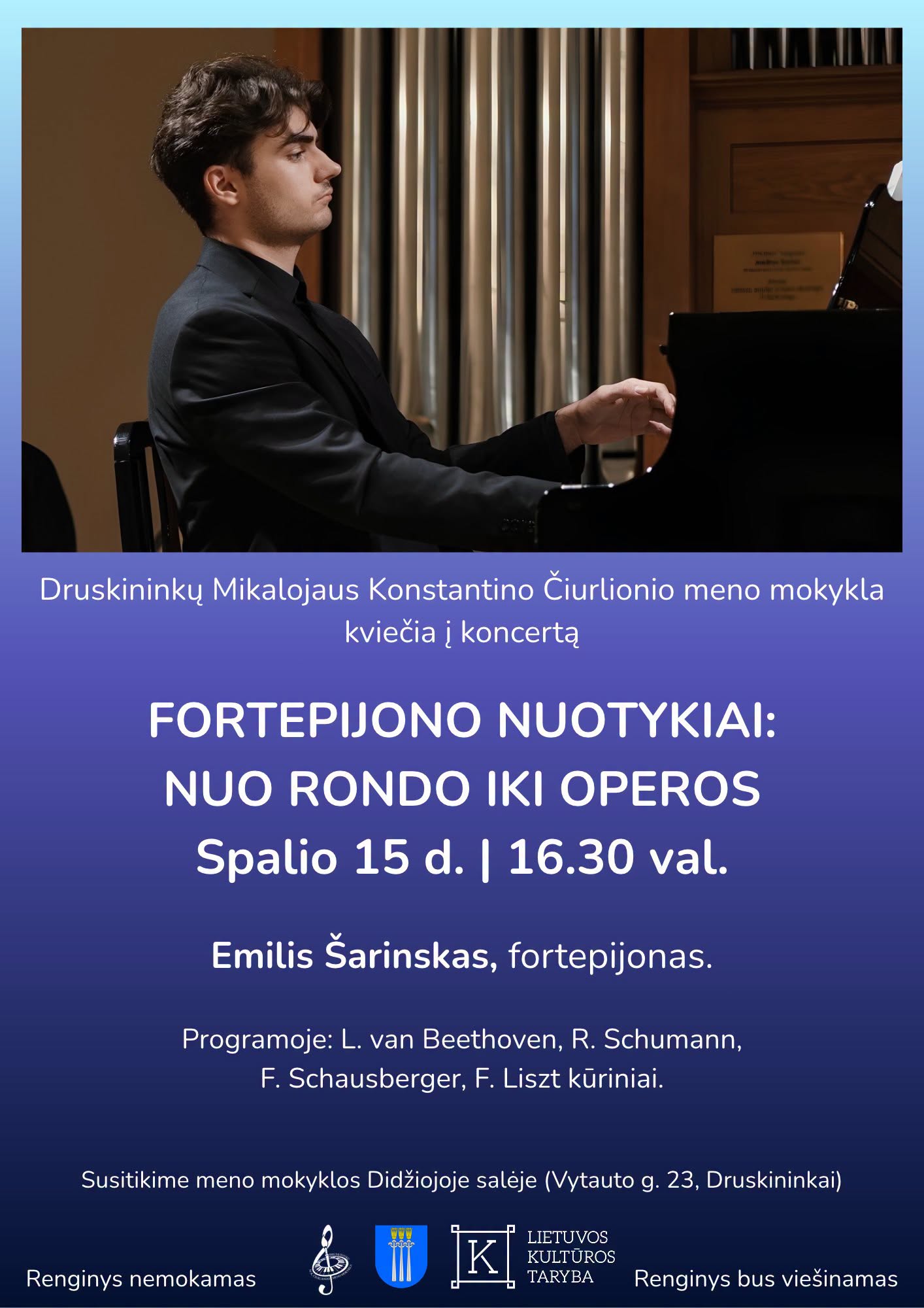 Fortepijono nuotykiai nuo rondo iki operos